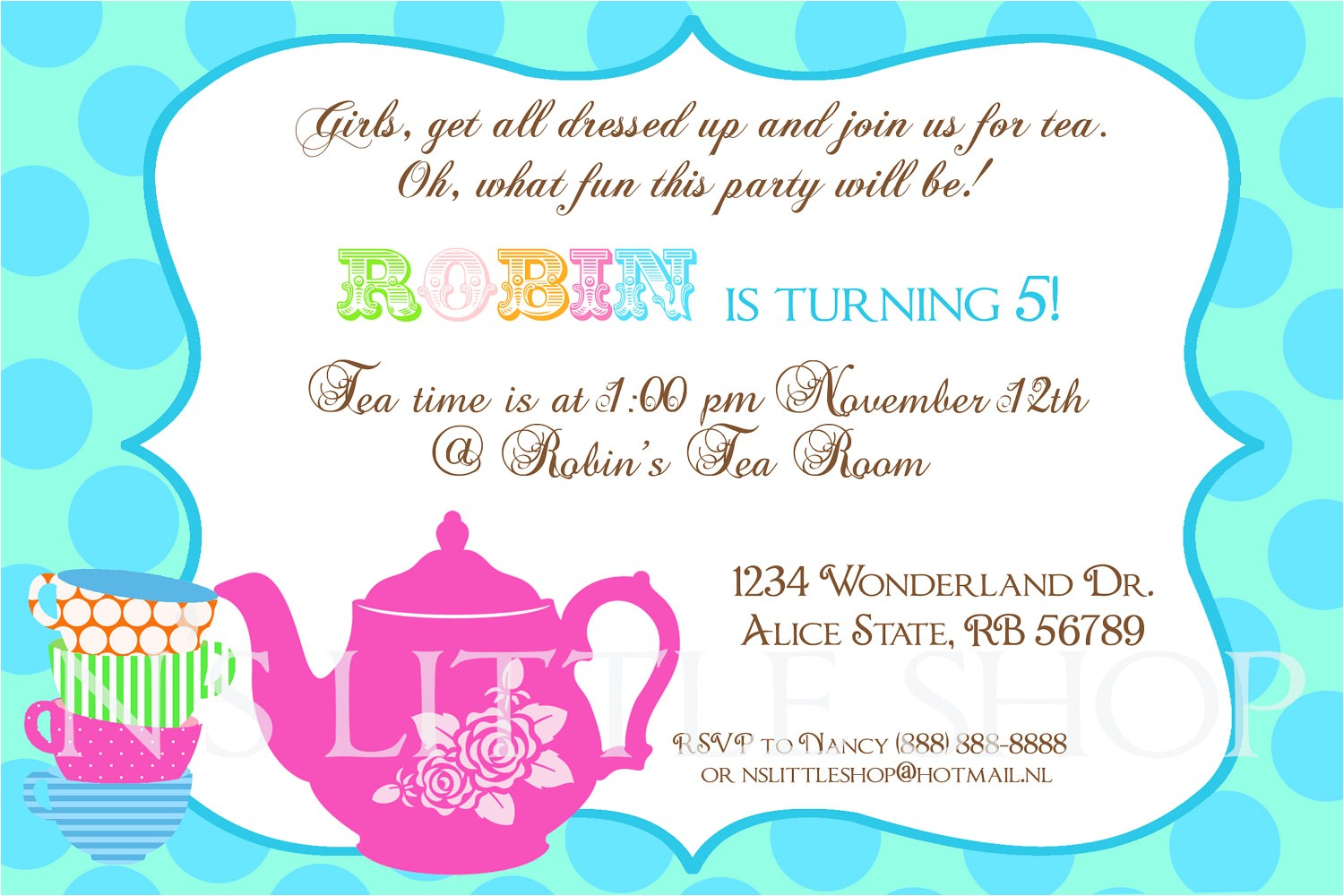 Invitation format for Party Tea Party Invitation Wording Tea Party Invitation Wording