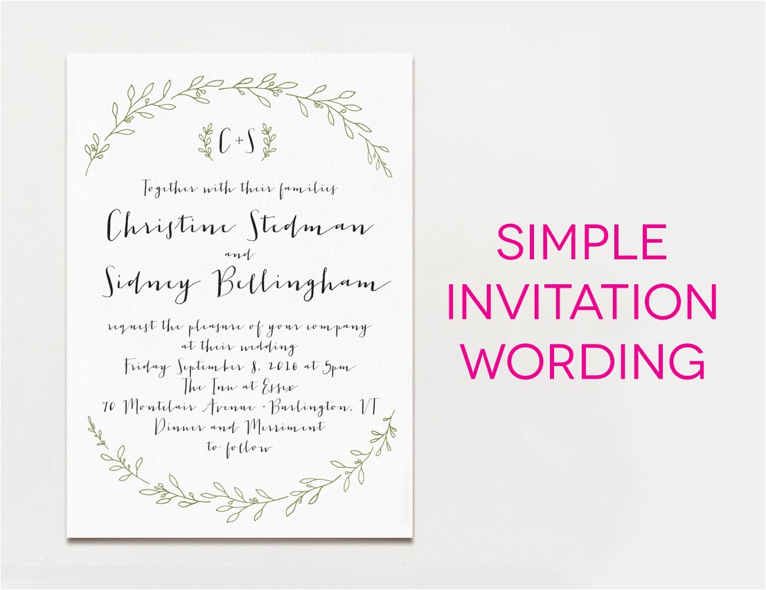 Invitation Sayings for Weddings 15 Wedding Invitation Wording Samples From Traditional to Fun