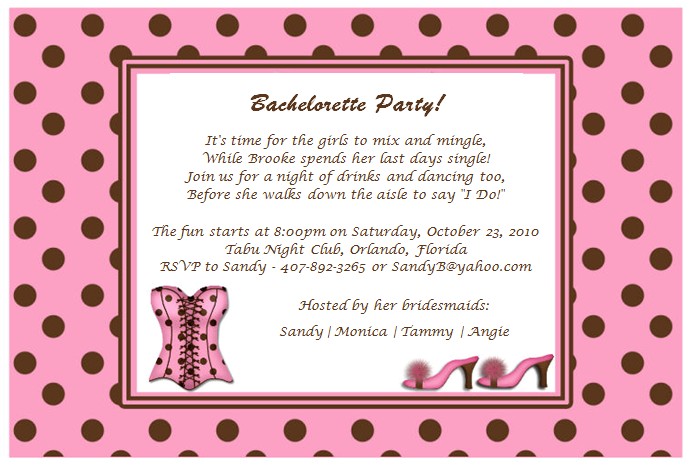 Invitation to A Bachelorette Party Wording Quotes for Bachelorette Party Invitations Quotesgram