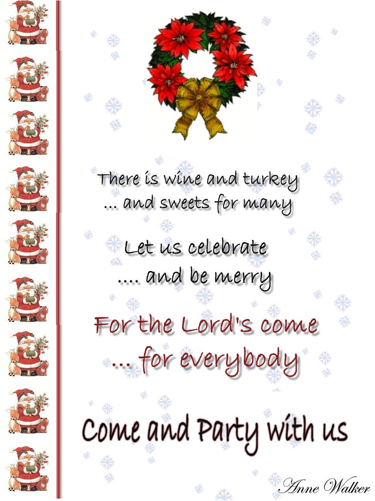 Invitation Wording for Christmas Dinner Party Christmas Invitation Template and Wording Ideas