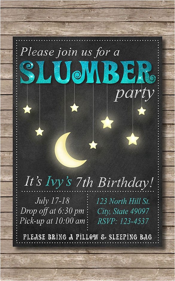Invitations for Sleepover Party Templates 11 Creative Slumber Party Invitation Templates Designs