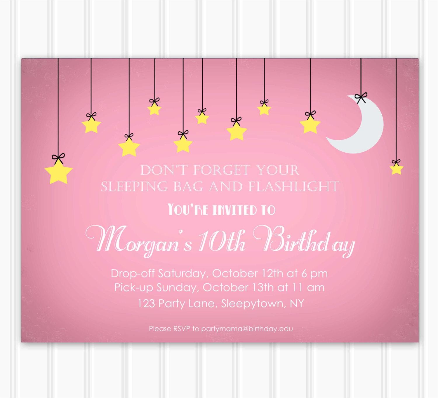 Invitations for Sleepover Party Templates Slumber Party Invitations Party Invitations Templates
