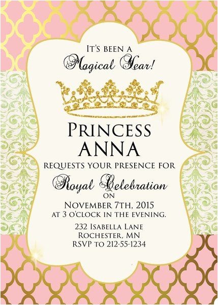 Invite A Princess to Your Party 25 Best Ideas About Princess Birthday Invitations On