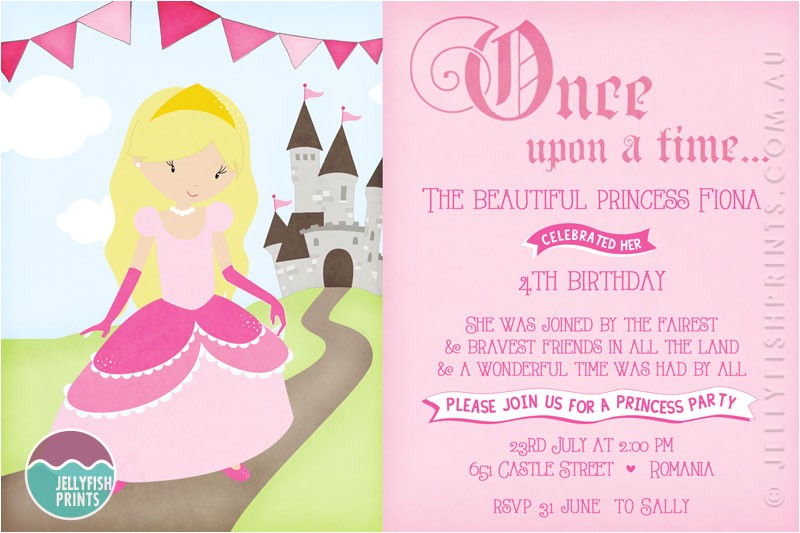 Invite A Princess to Your Party Princess Birthday Party Invitations Printable Invites