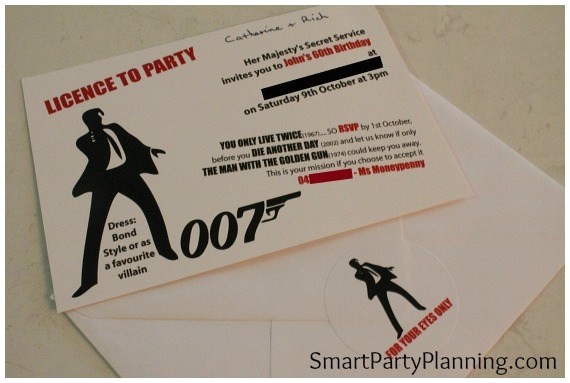 James Bond Party Invitations How to Host the Ultimate James Bond theme Party