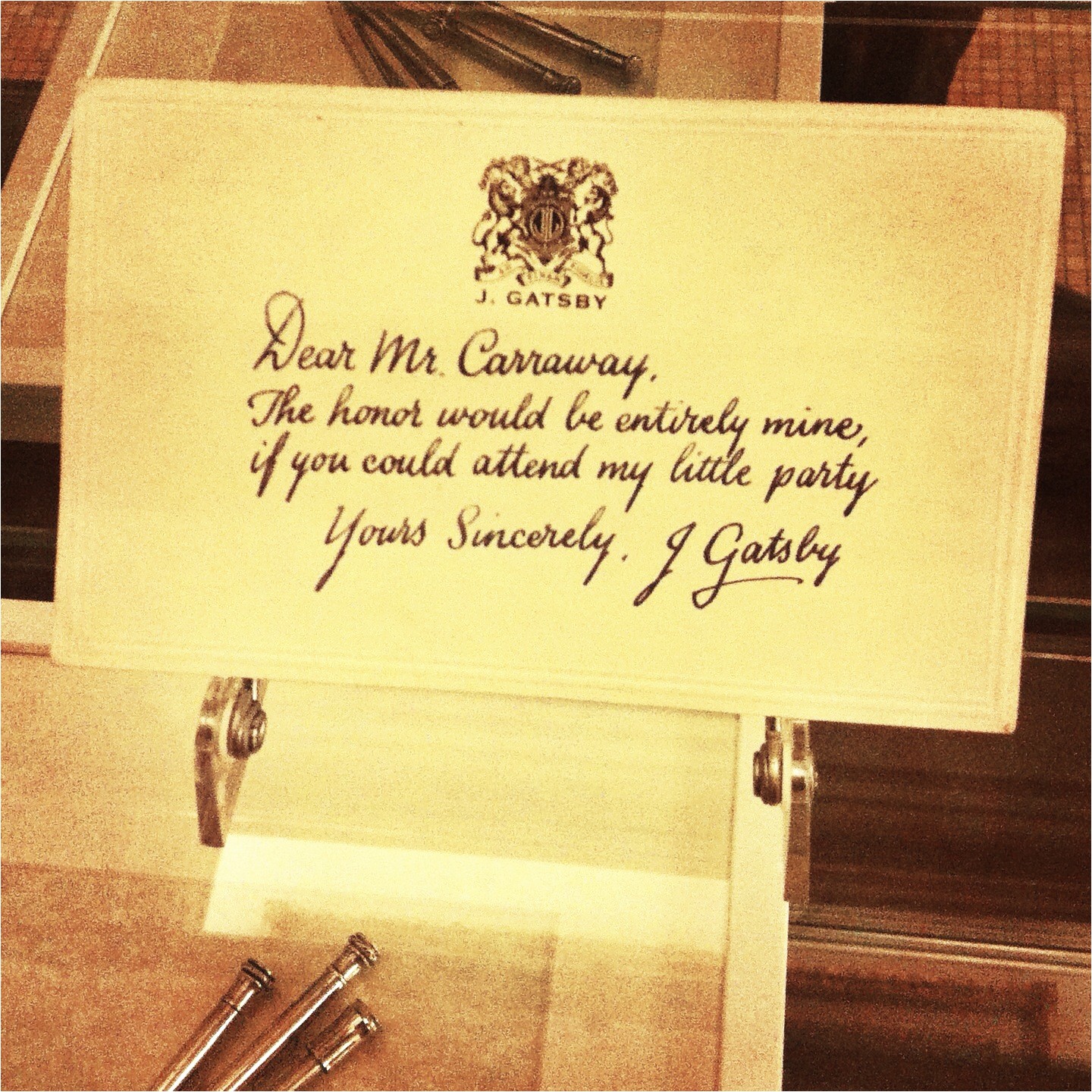 Jay Gatsby Party Invitation Gatsby First Night and the Great Gatsby On Pinterest