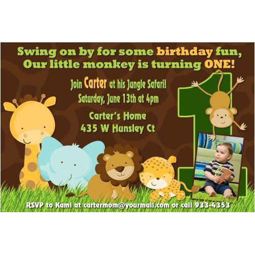Jungle theme Party Invites 17 Safari Birthday Invitations Design Templates Free