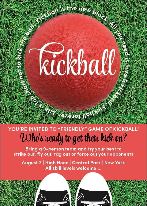 Kickball Birthday Party Invitations Kickball Game Invitation Birthdays and Gaming Kickball Birthday Party Invitations Kickball Game Invitation Birthdays and Gaming
