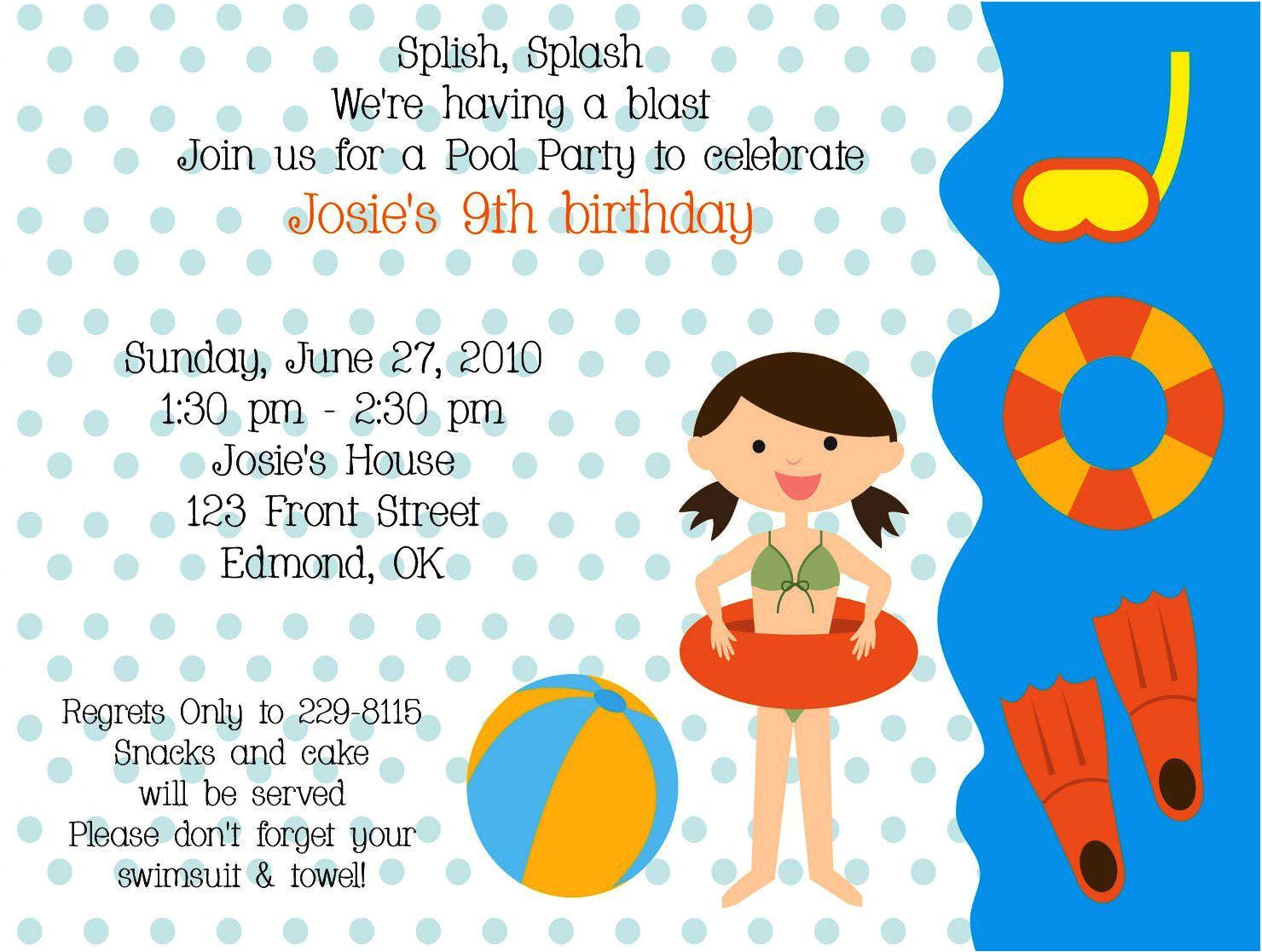 Kids Birthday Party Invitation Text 21 Kids Birthday Invitation Wording that We Can Make