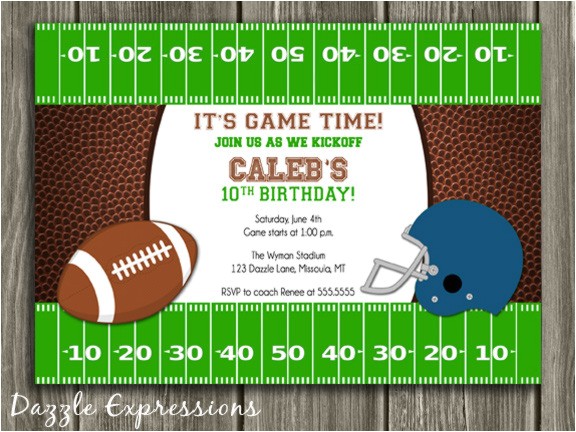 Kids Football Party Invitations Free Printable Football Birthday Invitations Dolanpedia