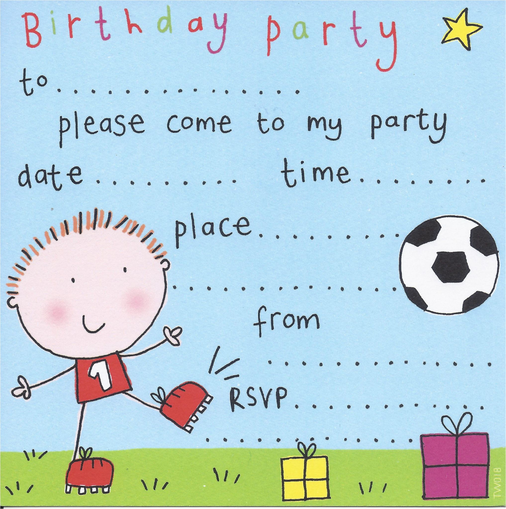 Kids Football Party Invitations Halloween Party Invitation Wordingpoemssayingsideas Spooky