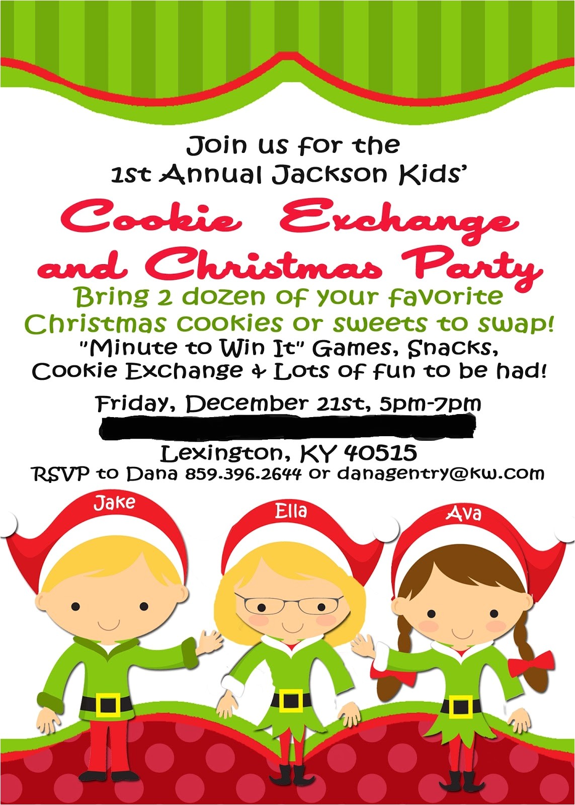 Kids Holiday Party Invitation Real Life Real Estate Real Dana Party Time