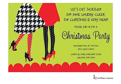 Ladies Christmas Party Invitations Ladies Christmas Party Invitations Oxsvitation Com