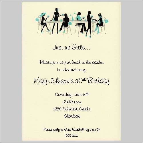 Ladies Only Party Invitation Wording Ladies Party Invitation Wording Safero Adways