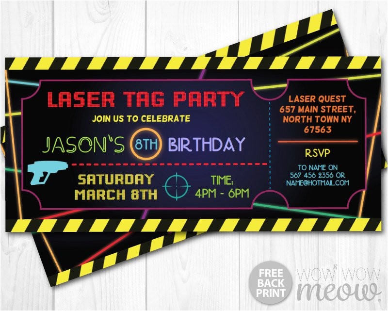 Laser Tag Party Invites Free Laser Tag Invitations Ticket Birthday Party Let 39 S Glow Laser Tag Party Invites Free Laser Tag Invitations Ticket Birthday Party Let 39 S Glow