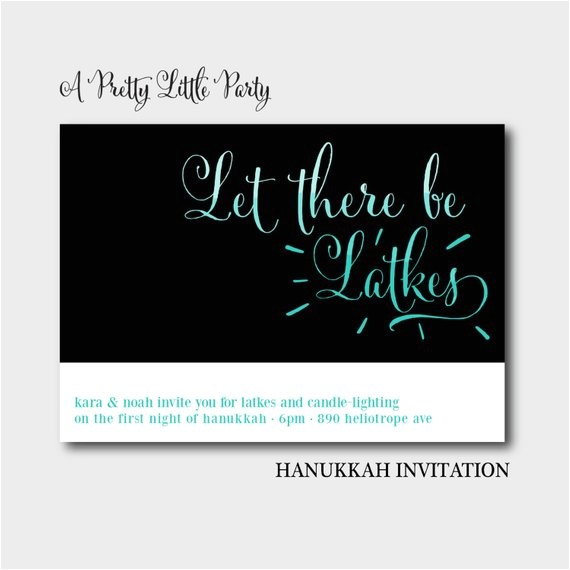 Latke Party Invitation Hanukkah Latke Invitation Holiday Party Invite Latke Party Invitation Hanukkah Latke Invitation Holiday Party Invite
