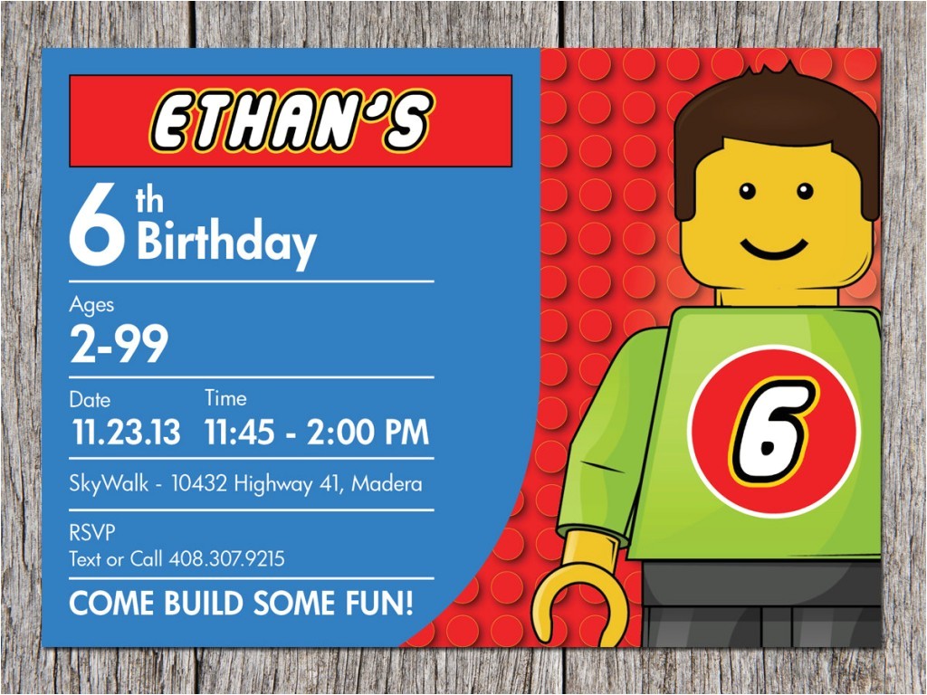 Lego Birthday Party Invitation Free Template Lego Birthday Party Invitation Ideas Bagvania Free