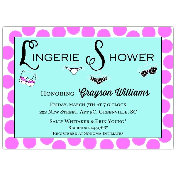 Lingerie Party Invites Lingerie Party Invitation Paperstyle