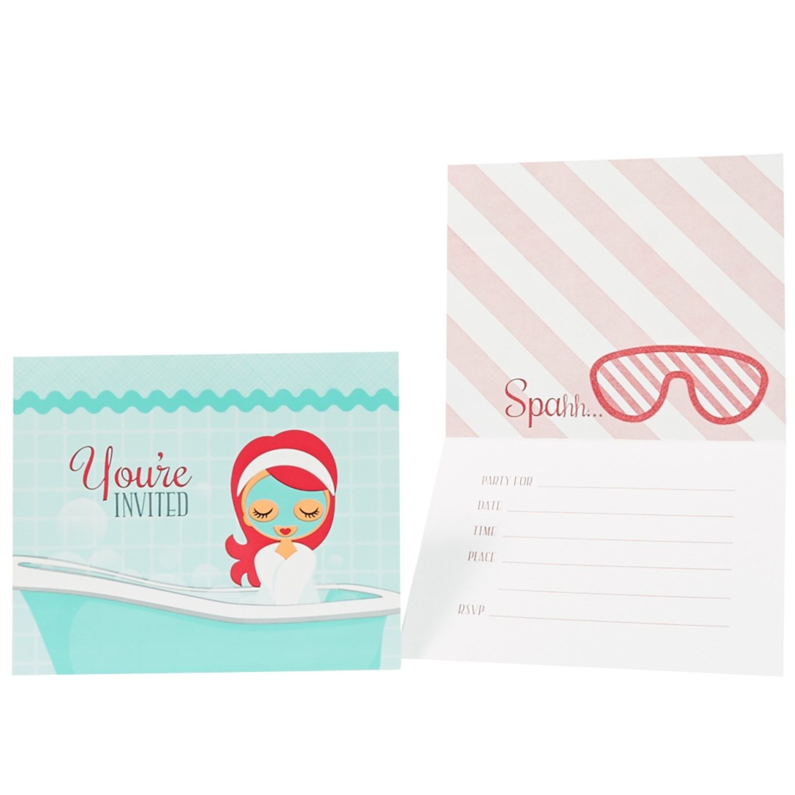 Little Spa Party Invitations Little Spa Party Invitations Birthdayexpress Com