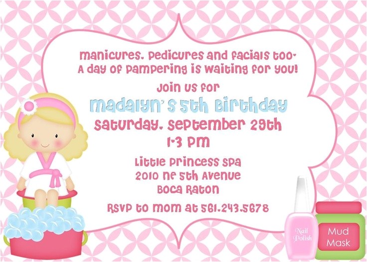 Little Spa Party Invitations Spa Party Invite too Cute for the Little Girl In Your
