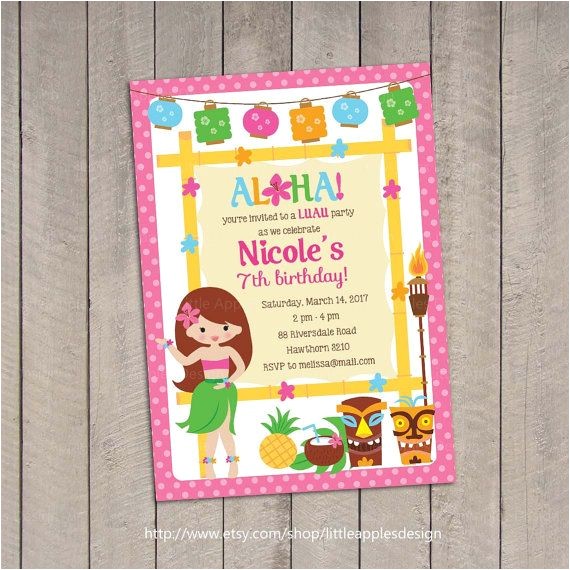 Luau Party Invitations Walmart Best 25 Luau Birthday Invitations Ideas On Pinterest