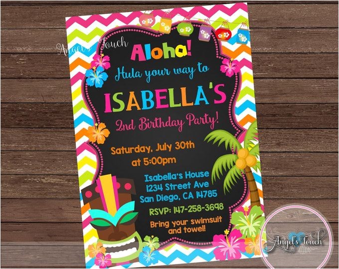 Luau Party Invitations Walmart Best 25 Luau Birthday Invitations Ideas On Pinterest