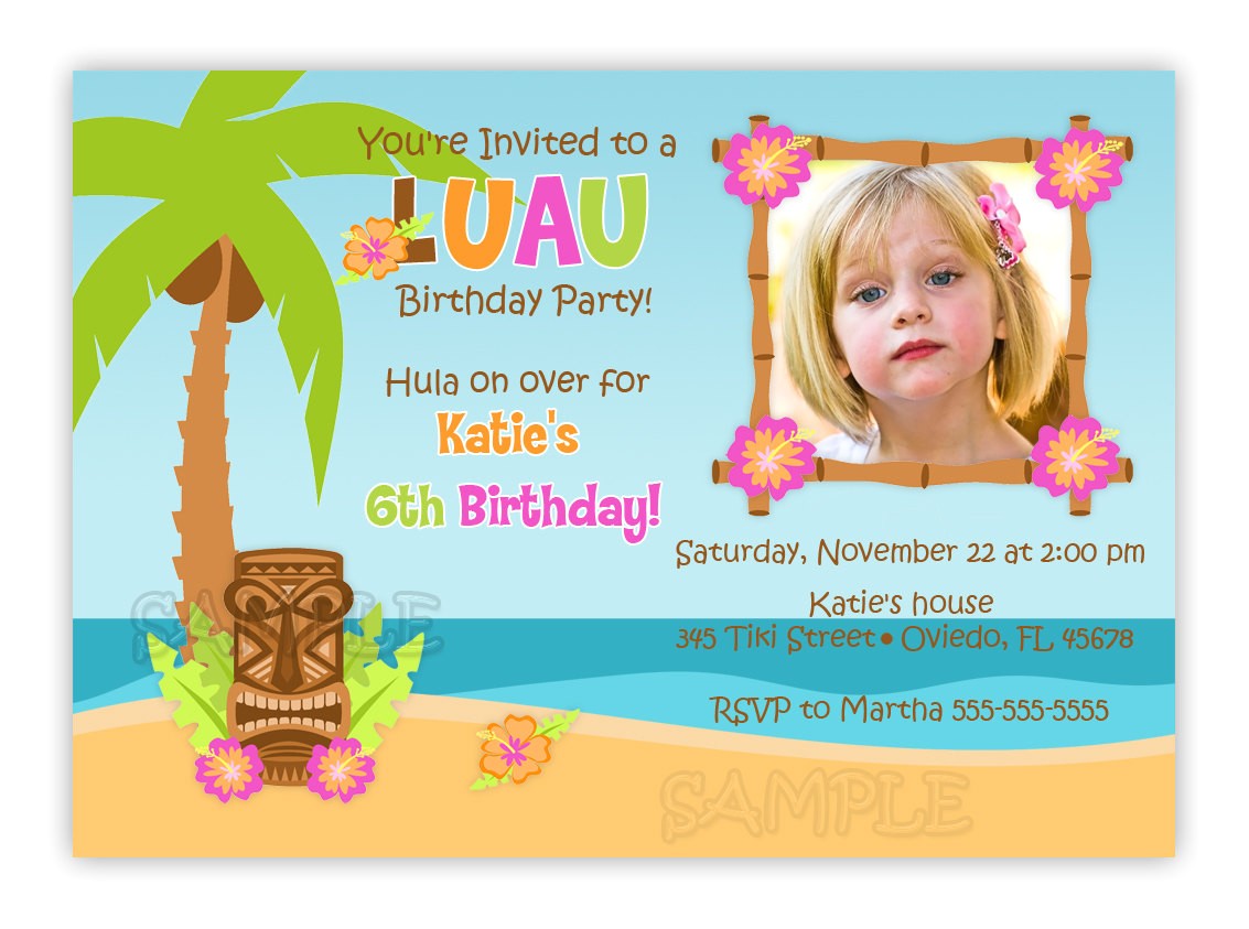Luau Party Invitations Walmart Birthday Invites Luau Birthday Invitations Free Printable
