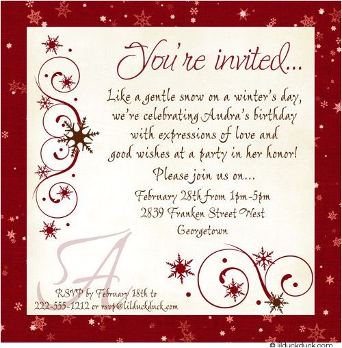 Lunch Party Invitation Wording 17 Best Images About Invitations Gentle Snowflakes