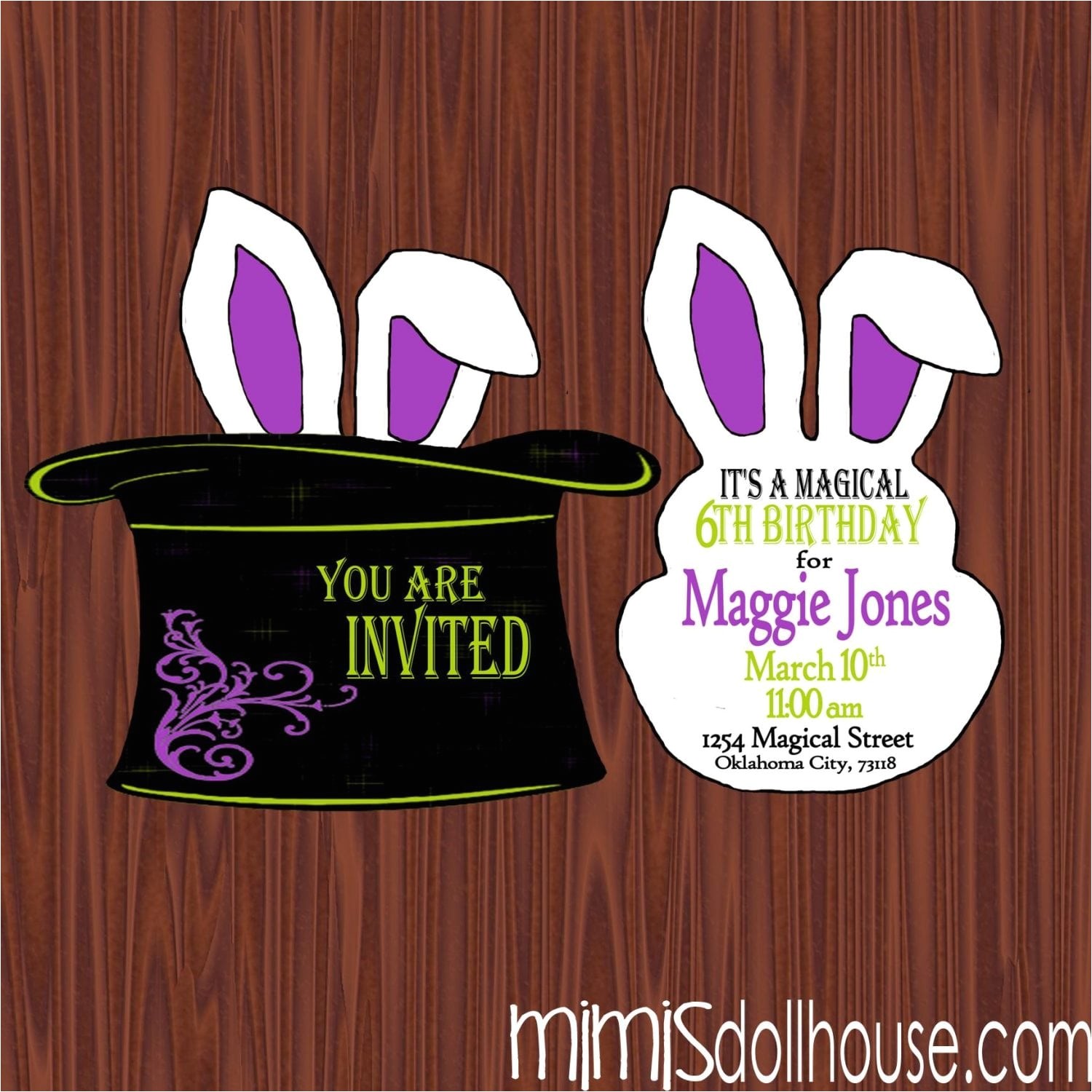 Magic Party Invites Magic Party Printable Collection Mimi 39 S Dollhouse