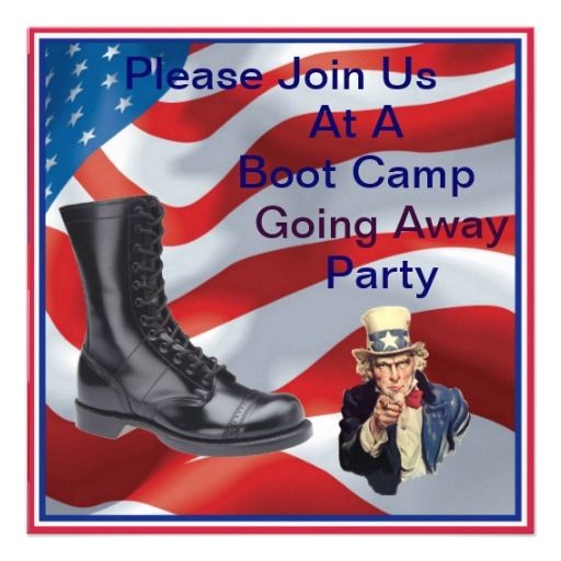 Marine Going Away Party Invitations Marine Boot Camp Going Away Party Invitation Bryan L