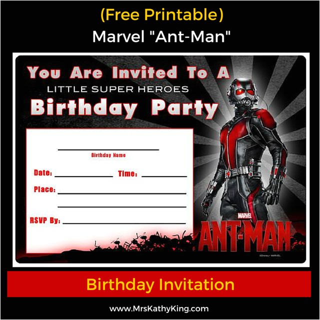 Marvel Party Invitation Template Free Free Marvel Ant Man Printable Birthday Invitation Marvel Party Invitation Template Free Free Marvel Ant Man Printable Birthday Invitation