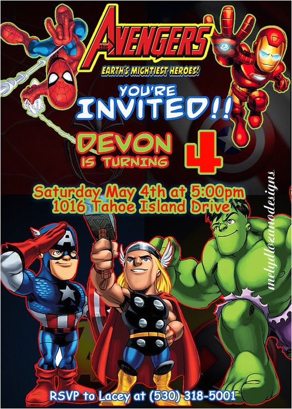 Marvel Party Invitation Template Free Marvel Avengers Birthday Invitations Marvel Party Invitation Template Free Marvel Avengers Birthday Invitations