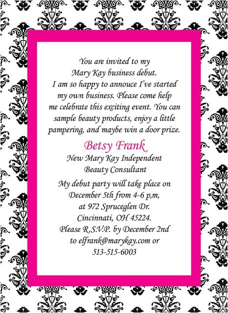 Mary Kay Party Invites Mary Kay Party Invitation Templates