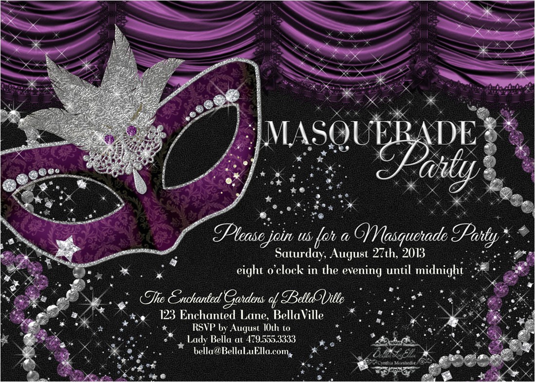 Masquerade Party Invitations Templates Free Bella Luella Masquerade Parties for Spring and Summer