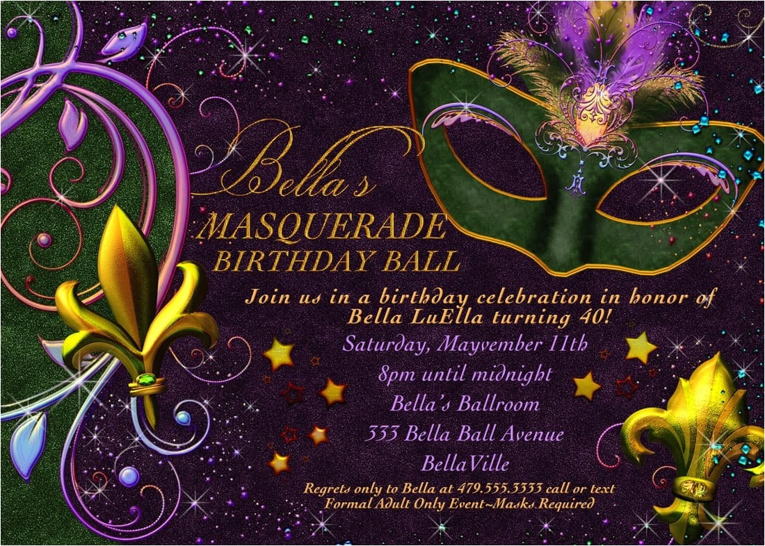 Masquerade Party Invitations Templates Free Free Printable Mardi Gras Invitation