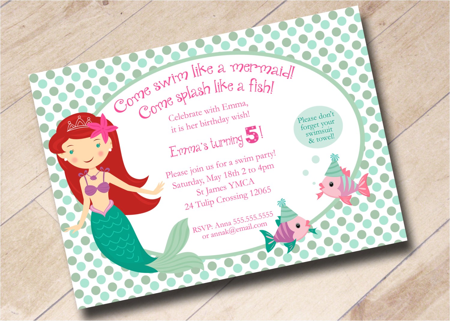 Mermaid Pool Party Invitation Wording 7 Plain Little Mermaid Party Invitation Wording Braesd Com