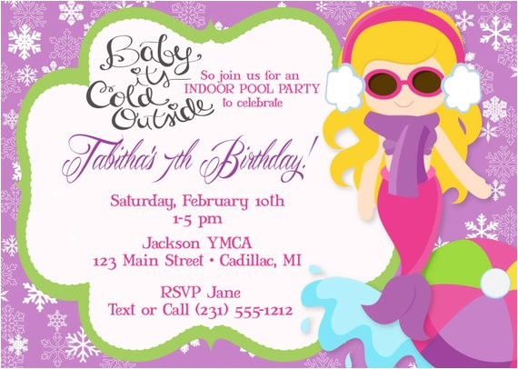 Mermaid Pool Party Invitation Wording Mermaid Pool Party Invitation Mermaid Pool Party