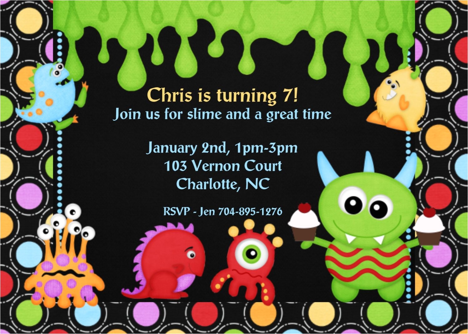 Monster theme Party Invitations Monster themed Birthday Invitations Best Party Ideas