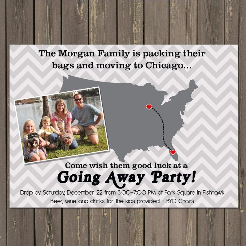 Moving Away Party Invitations Going Away Party Invitation Moving Farewell Party Invitation
