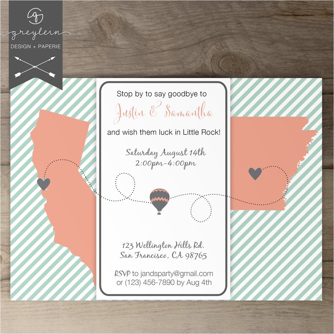 Moving Party Invitation Wording Moving Going Away Party Invitations Invites