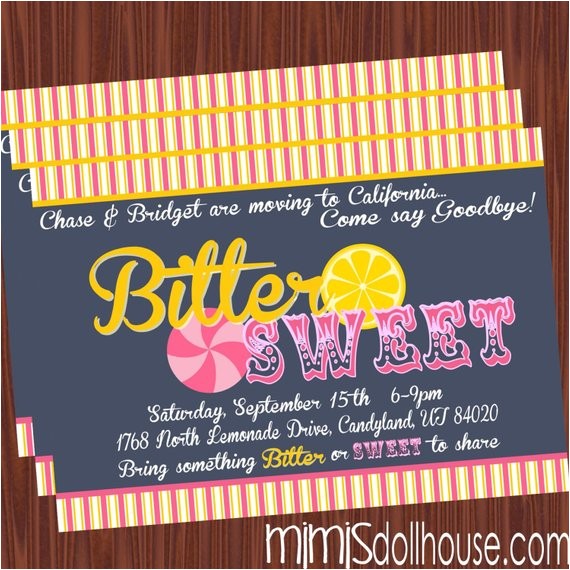Moving Party Invitation Wording Moving Party Invitation Printable Bittersweet by