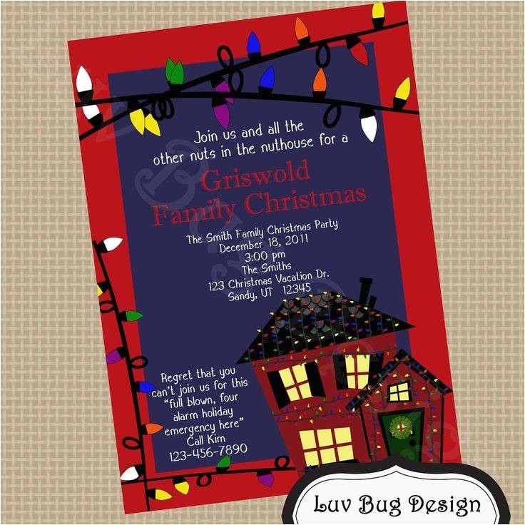 National Lampoons Christmas Vacation Party Invitations Christmas Vacation Party Invitations A Birthday Cake
