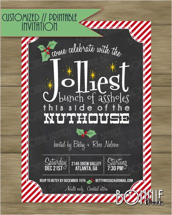 National Lampoons Christmas Vacation Party Invitations Customized Printable Holiday Party Invitation