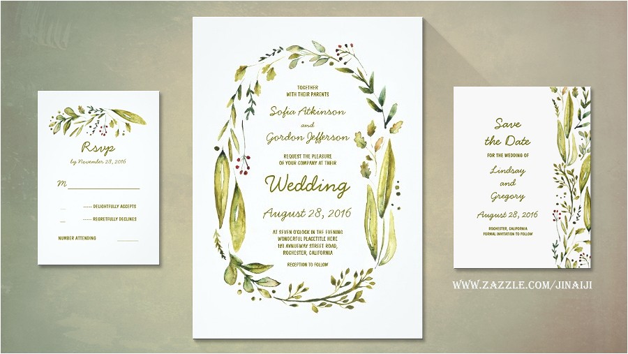 Nature themed Birthday Party Invitations Read More Nature Inspired Watercolor Wedding Invitations