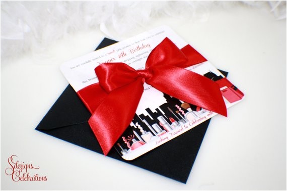 New York Party Invitations New York Fashionista Birthday Invitation by Sdezigns