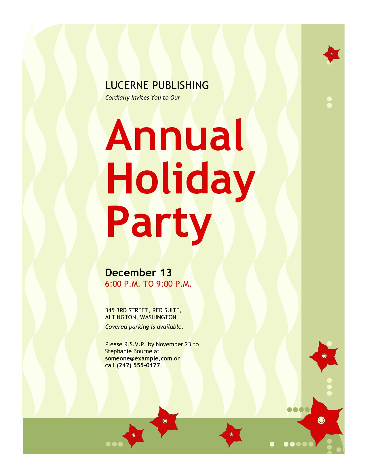 Office Party Invitation Sample Office Christmas Party Invitation Wording Cimvitation