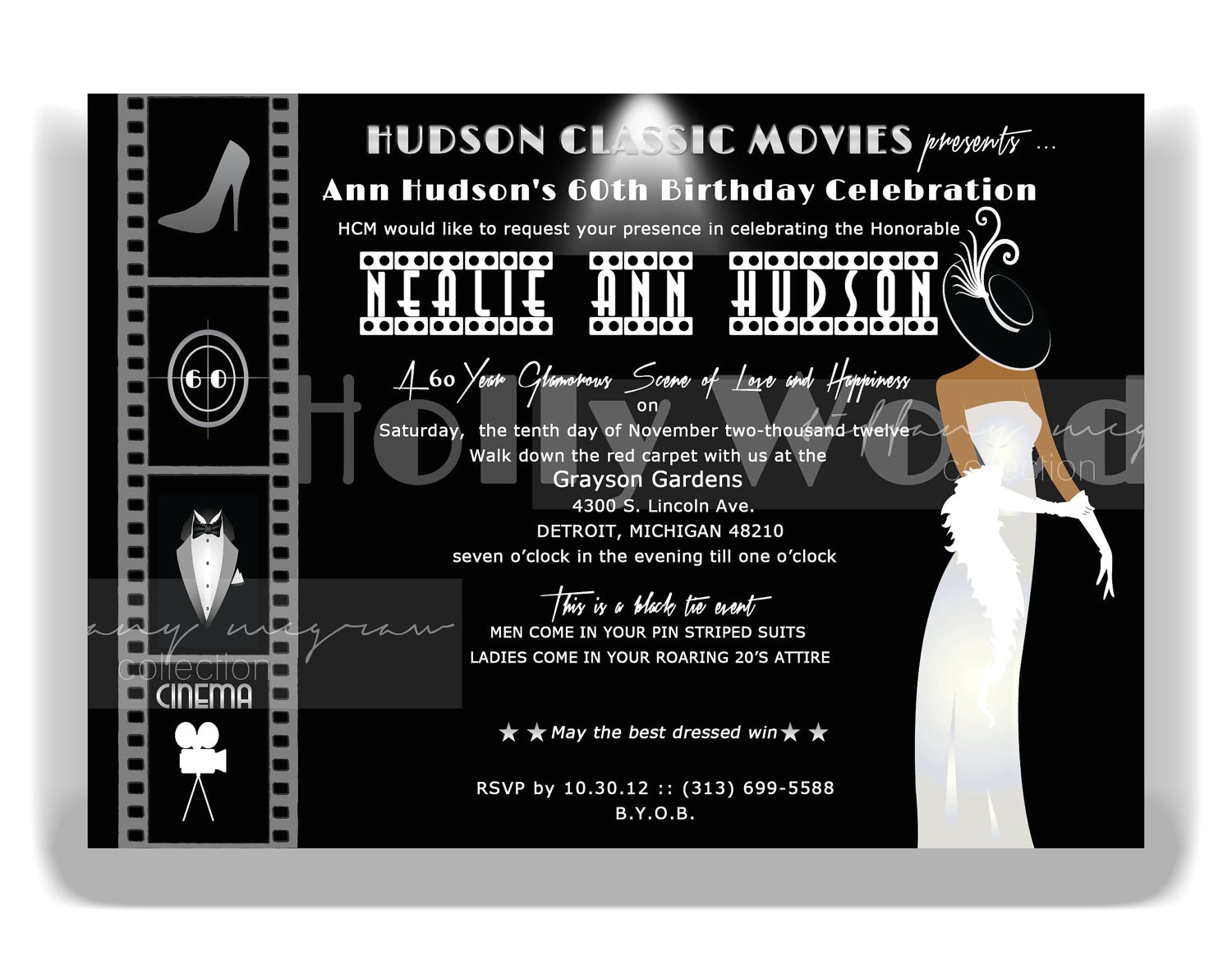 Old Hollywood Party Invitations Hollywood themed Birthday Invitations for Sale Hollywood Old Hollywood Party Invitations Hollywood themed Birthday Invitations for Sale Hollywood