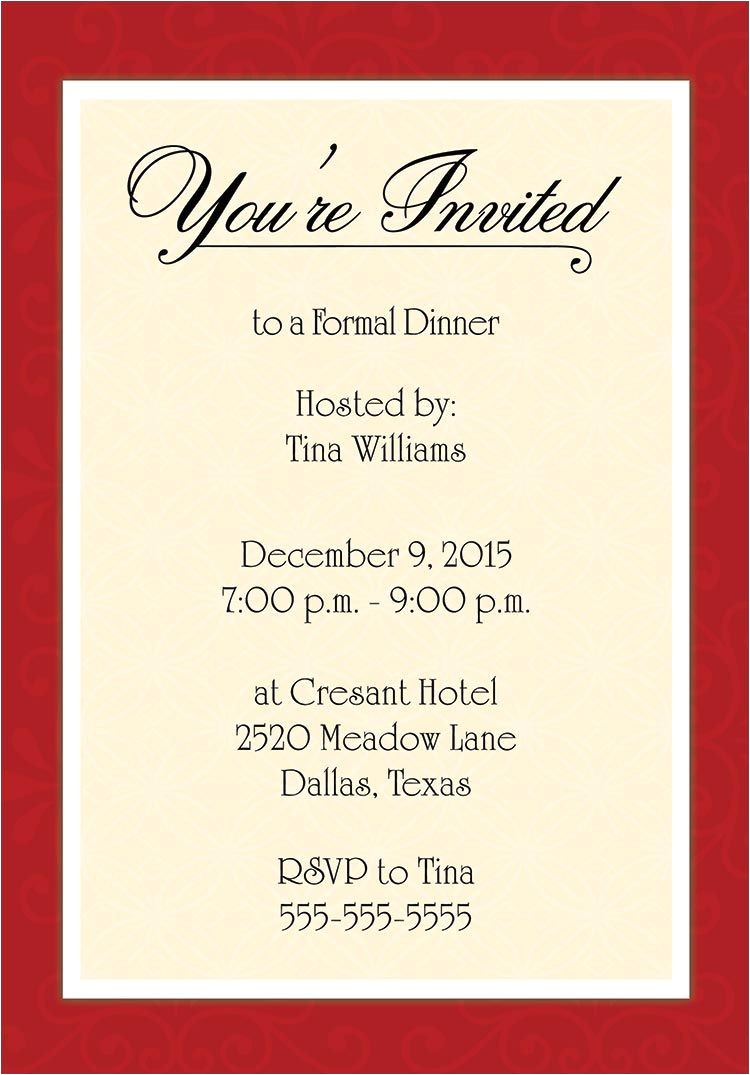 Online Dinner Party Invitations Dinner Invitation Template Free Places to Visit