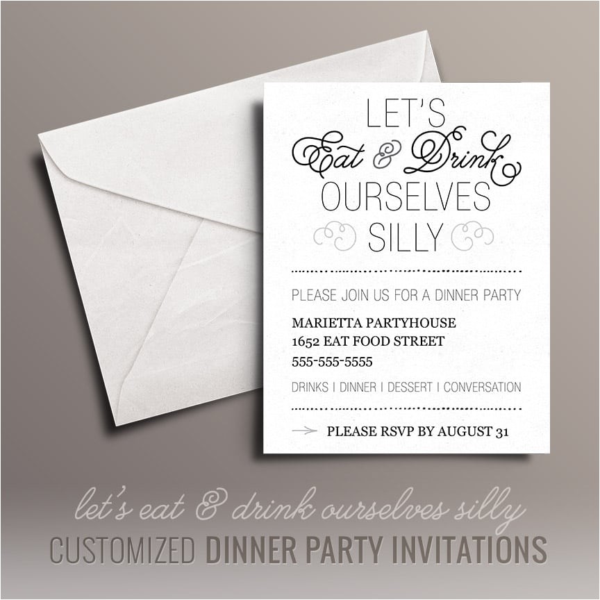 Online Dinner Party Invitations Free Printable Dinner Party Invitation