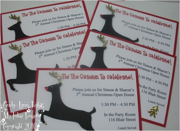 Order Christmas Party Invitations My Inkie Fingers Christmas Party Invitations order
